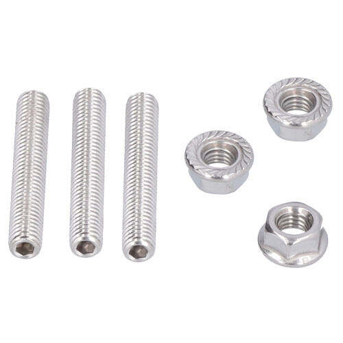 Durable Exhaust Manifold Stud Nuts Kit N811313S431 M8x50mm Thread 2