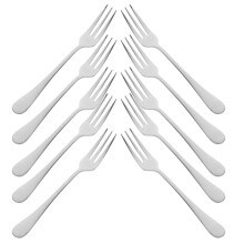 12pcs Stainless Steel Fruit Forks Mini Dessert Appetizer Forks for Parties Home and Restaurant