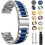 Watch Strap Solid Stainless Steel Quick Release 20mm 22mm Replacement Wristband Black Red 5