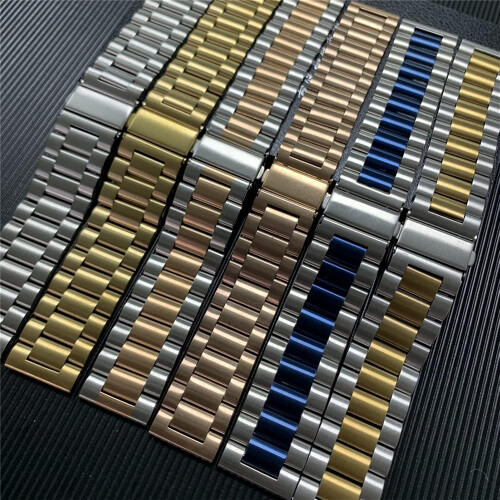 Watch Strap Solid Stainless Steel Quick Release 20mm 22mm Replacement Wristband Black Red 1