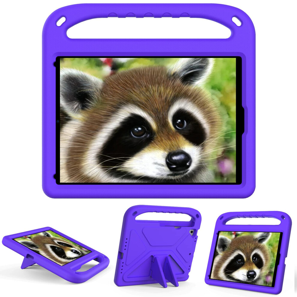 Shockproof Case With Handle Stand, Lightweight Eva Foam For Ipad Air 2 And Ipad 9.7 Purple 9094768725610