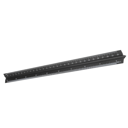 Metal Triangular Scale 11.8in Aluminium Alloy Drawing Tool for Architects 2