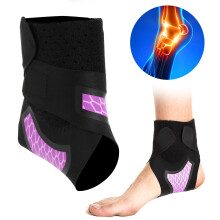 Adjustable Breathable Nylon Ankle Support Brace for Left Foot (L), 40-43