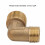 Durable 1100W Air Compressor Brass 1/2x3/8 Check Valve Elbow Fitting 7