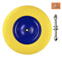 Roue de brouette en polyuréthane avec essieu non platformable 4.80/4.00-8