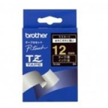 Cinta Brother TZ334 para P-Touch 200/210/220/300/310/340/350/540/550/1200/1800/2400 - 12 mm - Oro/Negro