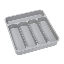 Expandable Silverware Drawer Organizer Tray Compartments Thickened PP Utensil Holder ScratchResistant EasyClean