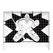 Hockey Net Goalie Target Shooter Accuracy Practice Tutor 122 X 183 Cm Hockey Training Equipment