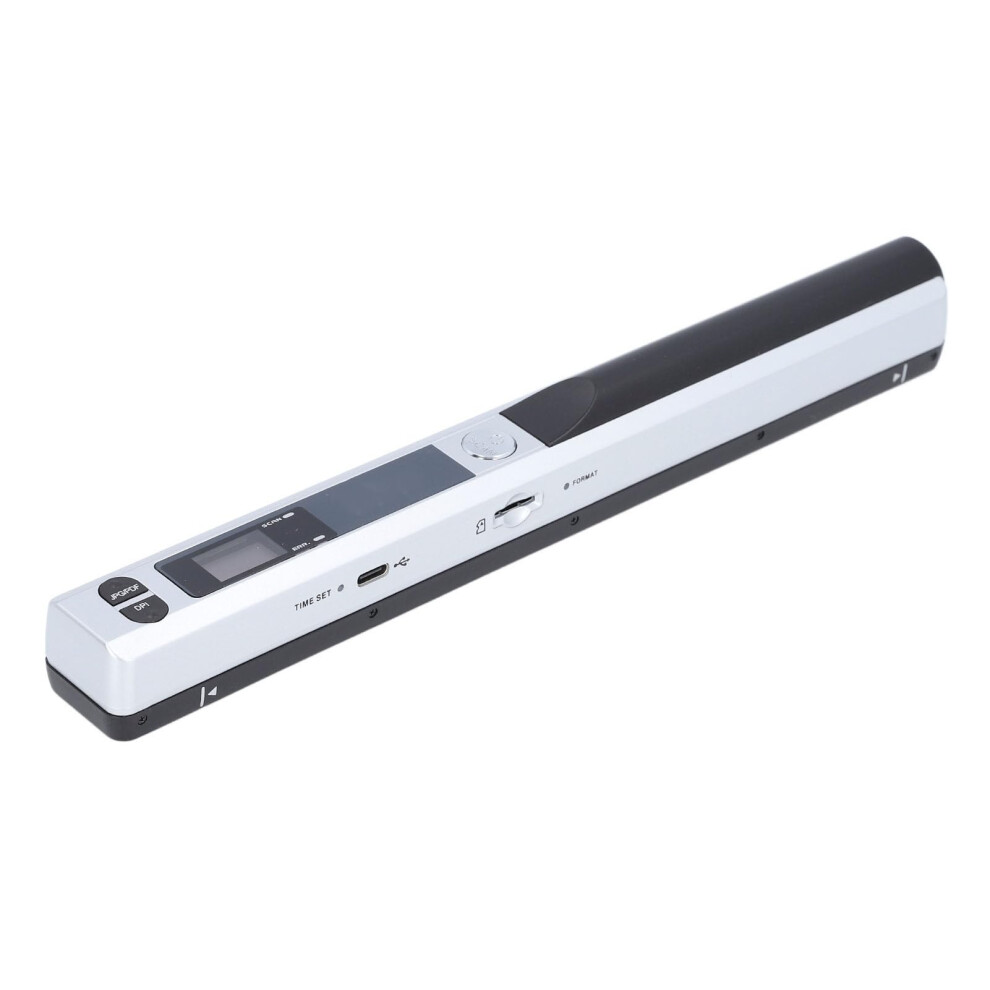 Portable Document Scanner 900 Dpi Resolution Usb Handheld Pdf Jpg Scanner For Travel Photos Silver 9187378762929