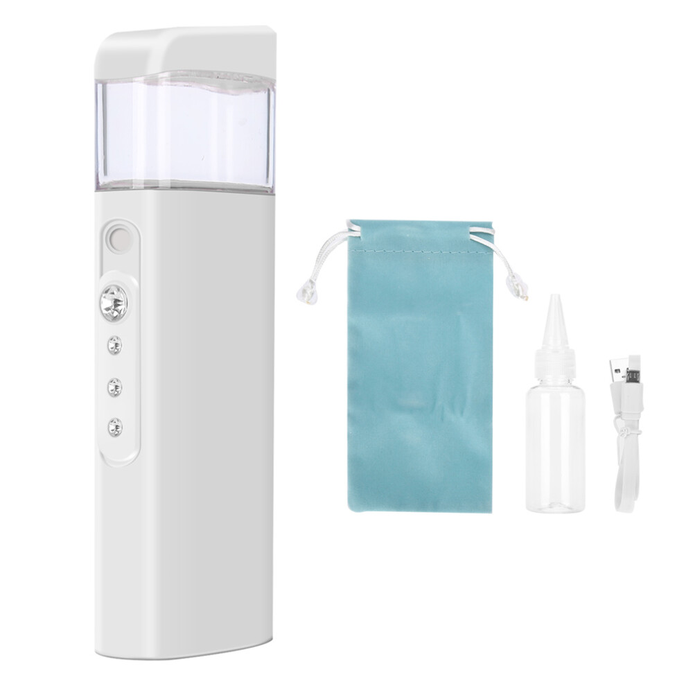 Ultrasonic Vibration Technology Facial Steamer, Nano Mist Sprayer With Skin Detection And USB Charging, Portable Mini Facial Humidifier For Everyday