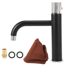 Modern Bathroom Faucet Single Lever Handle Matte Textured Finish Water Conservation Technology Ergonomic Handle For Smooth Mixing Stylish Design