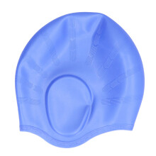 Ergonomic Ear Protection Swim Caps for Swimming Pool Diving, Unisex Silicone Swimming Caps Waterproof Stretchable Comfortable Hair Protective Cap