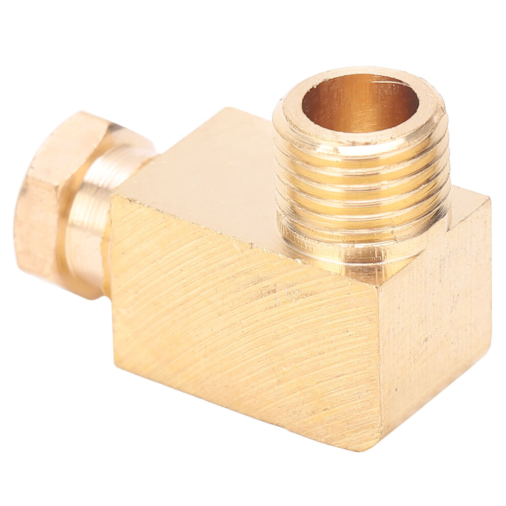 Oil Pipe Fitting Elbow Brass Rectangular Block Connector Adapter Pl610 4661378366554