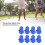 10Pcs Blue Trampoline Enclosure Pole Cap with Screw, Safety Rail Accessory 5