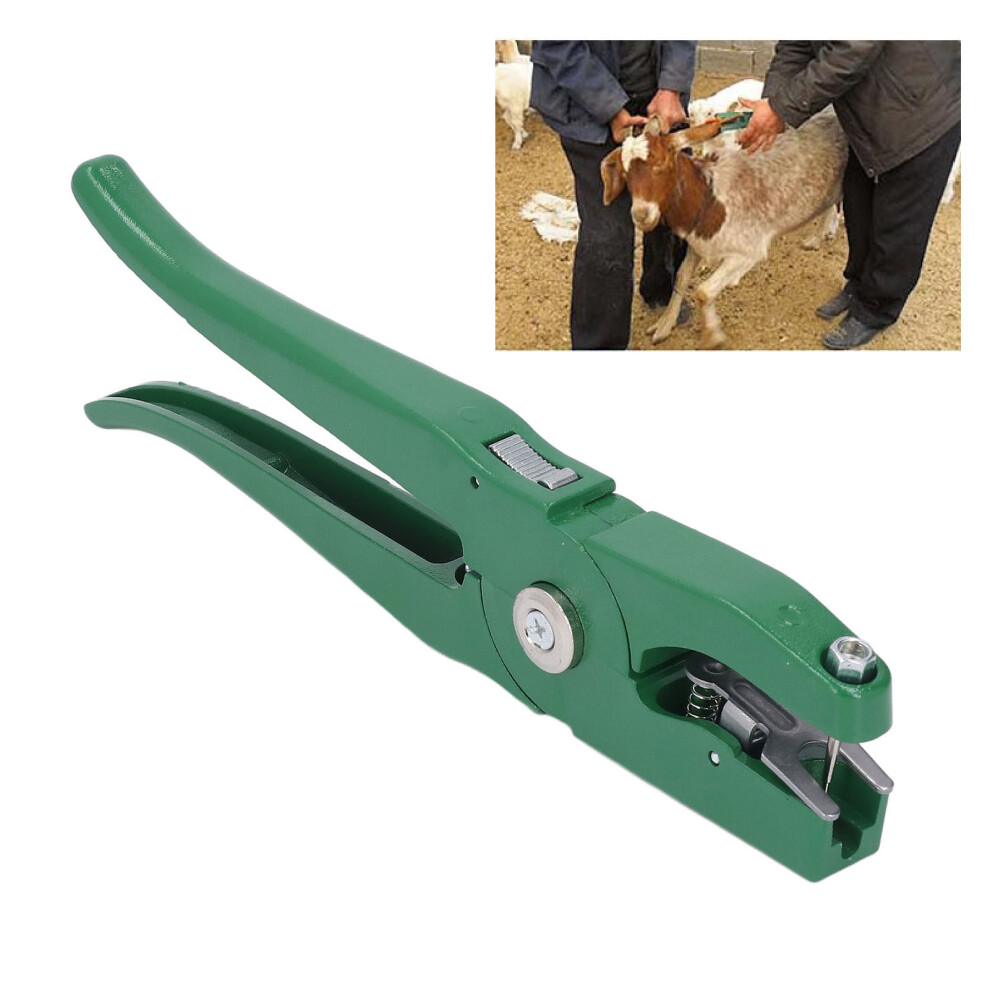 Livestock Ear Tag Pliers Aluminum Alloy Universal Green 5091378371484