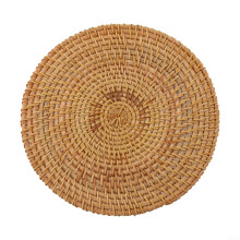 Rattan Coasters HeatResistant Insulation Pads For Hot Dishes 20 Cm Straw Placemats For Any Occasion