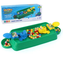 (Green 2) Interactive Hunger Frog Chessboard Game Frog Bean Eating Game -2 Players Family Party Game Multiplayer Competition Toy