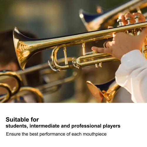 Performance Brass Trumpet Mouthpiece for Wind Instruments Bright Tone 3C 1