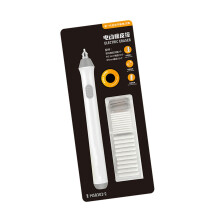 Electric Eraser Pencil BatteryOperated With Refills For Drafting And Sketching Drawing And Painting White