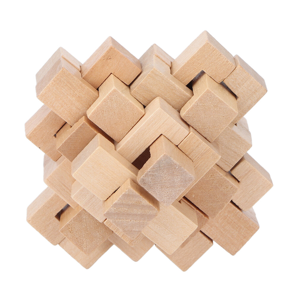 Enhance Closeness Between Parents And Children Challenge Your Mind And Patience Wooden Cube Brain Teaser Puzzle Educational Toy For Kids And Adults