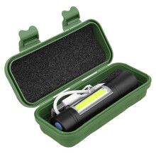 Mini lanterne reîncărcabile, lanterne tactice portabile pentru camping în aer liber cu încărcare USB, construcție din aliaj de aluminiu de