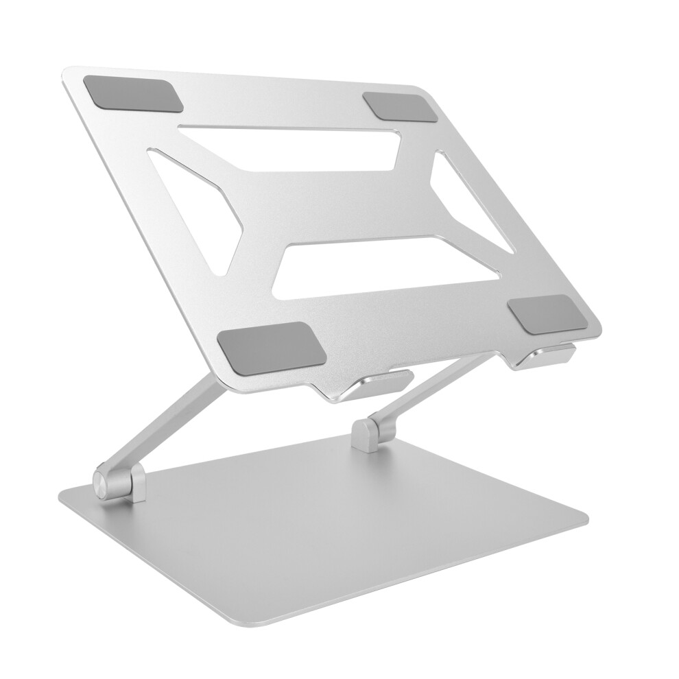 Foldable Notebook Stand, Ergonomic Laptop Support With Ventilated Laptop Base, Adjustable Height Riser For Desk, Suitable For Laptops 10 To 17 Silver 9138057265842