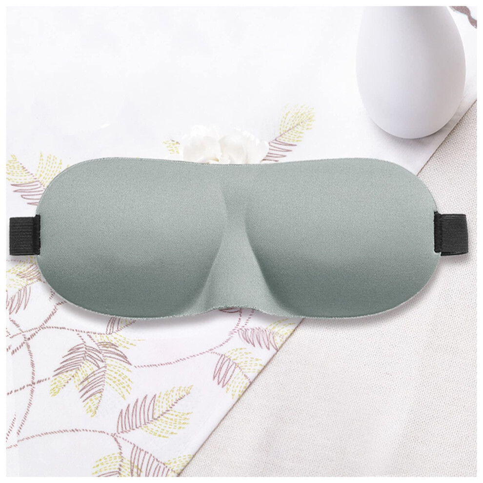 Light/Gray Sleep Mask 3D Contoured Eye Mask For Sleeping With Blocking Nose Design, Soft Padded