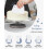 12 Inch Aluminium Cake Turntable with Icing Spatulas and Combs, Rotating Stand for Baking 4