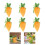 6Pcs Easter Carrot Shape Candy Bag Drawstring-yellow gingham 2