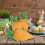6Pcs Easter Carrot Gift Packaging Bag Drawstring-Citrus gingham 5
