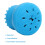 Compact Blue Pet Bath Brush with Integrated Shampoo Dispenser Soft Rubber 11