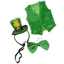 Multifunctional Green Patricks Day Outfit Piece Top Hats
