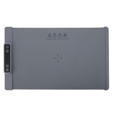 Compact Silicone Heating Tray Full Surface Portable 3 Temp Settings Grey