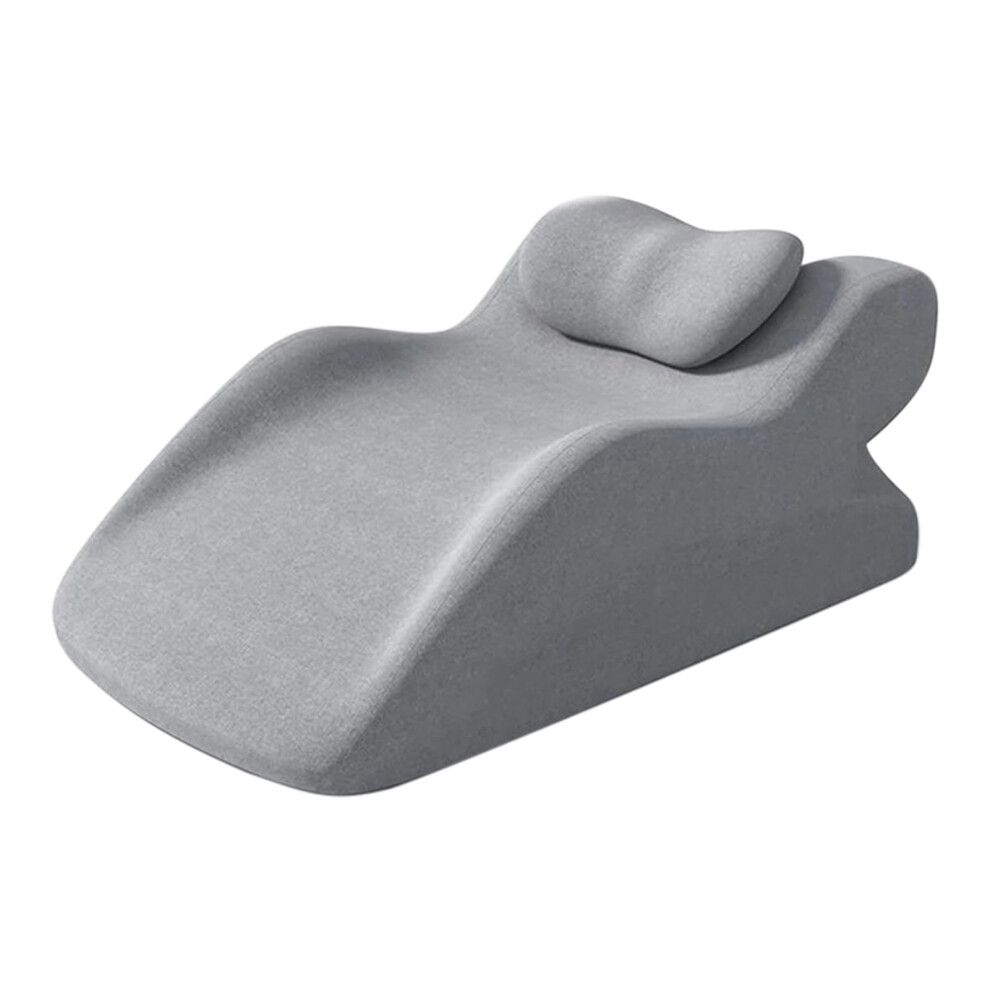 Leg Elevating Pillow Ankle Bolster Body Positioner Grey For Car Travel Bed Home Recovery Relaxation