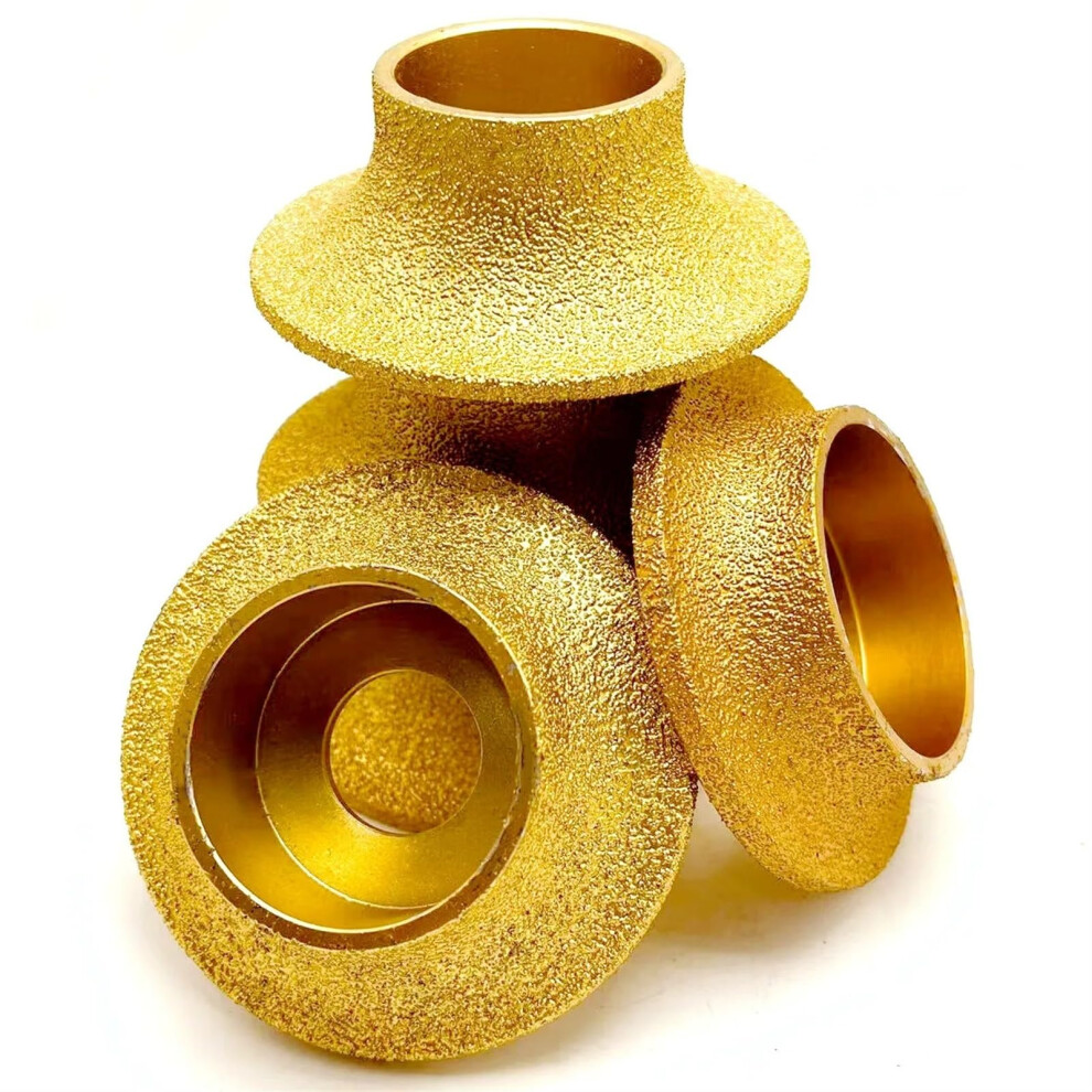 Brazing Diamonds Marble Edging Discs 74Mm X 20Mm For Angle Grinder, 1/4Inch Round Shank Handprofile Wheel (35Mm) 9094768730454