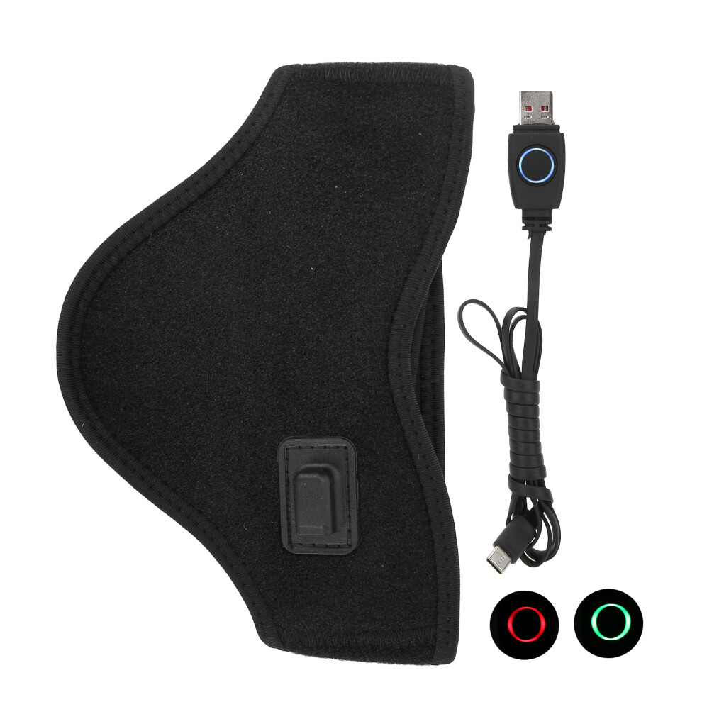 Black USB Heated Cervical Collar for Pain Relief Adjustable Neck Wrap