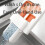 Mini Foldable Sponge Mop with SelfSqueeze for Kitchen Bathroom Small Spaces Wet Dry Use Orange 4