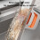 Mini Foldable Sponge Mop with SelfSqueeze for Kitchen Bathroom Small Spaces Wet Dry Use Orange 3