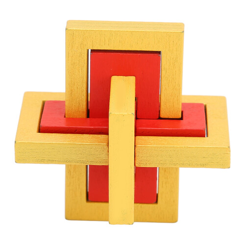 Problem Solving Ability Wooden Brain Teaser Intellectual Toy Develop Intelligence Exercise Brain Unique Design Non Toxic Handmade Puzzle Game 1