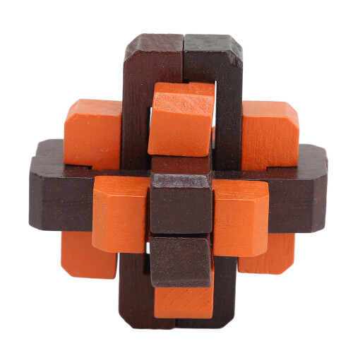 Educational Toy Brain Teaser Puzzle 3D Puzzle Stimulate Brain Creative Thinking Spatial Imagination Problem Solving Challenging Game for All Ages, 1