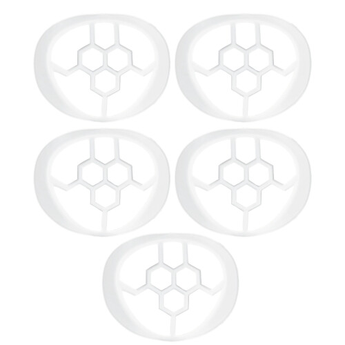 3D Mask Bracket for Enhanced Breathing Space, Silicone Mask Bracket with Ergonomic Support Reusable Mask Insert Support for Makeup Smudge Proof &