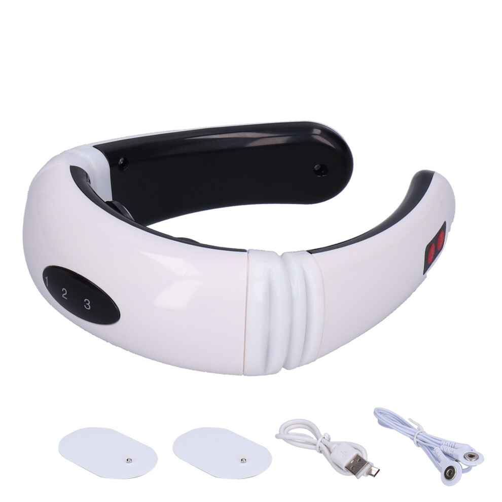 Innovative Neck Massager with Electric Pulse, Multilevel Adjustment for Pain Relief and Relaxation