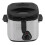 Friteuse compacte, extérieur en acier inoxydable, température variable, cuisson uniforme, poignée isolante, réglage de la température. 4