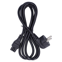 Câble d'alimentation européen avec prise Schuko. Adaptateur secteur universel de haute qualité IEC60320C13. Compatible avec les ordinateurs