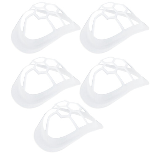 3D Mask Bracket for Enhanced Breathing Space, Silicone Mask Bracket with Ergonomic Support Reusable Mask Insert Support for Makeup Smudge Proof & 2