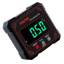 Digital Inclinometer Absolute/Relative Angle Finder for Welding and Carpentry, Multifunction Digital Angles Gauge, Red