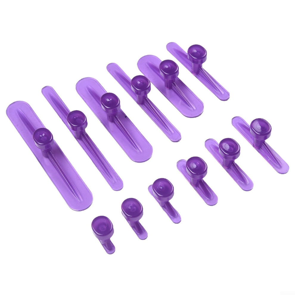 Paintless Dent Tabs Set, 12Pcs Paintsafe Car Dent Removal Glue Pulling Tabs, Multiple Sizes 9094768731635
