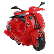 Alloy Women Motorcycle Model Ornament 11.5x8cm Red for Kids Collectible