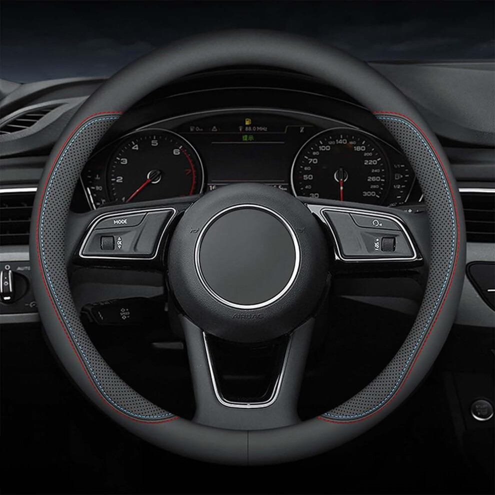 Leather Steering Wheel Cover For Mercedesbenz E350 E300 E200 E220, Breathable Protector 9094768742020
