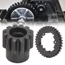 Stahl 35T Stirnrad-Getriebe Set für 1/5 RC Autos, Schwarz 12T Zahnrad